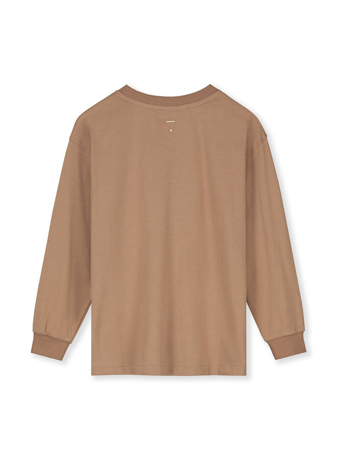 Oversized L/S Tee GOTS - Biscuit