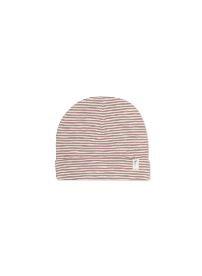 Baby Hat Stripes - Soft Amethyst