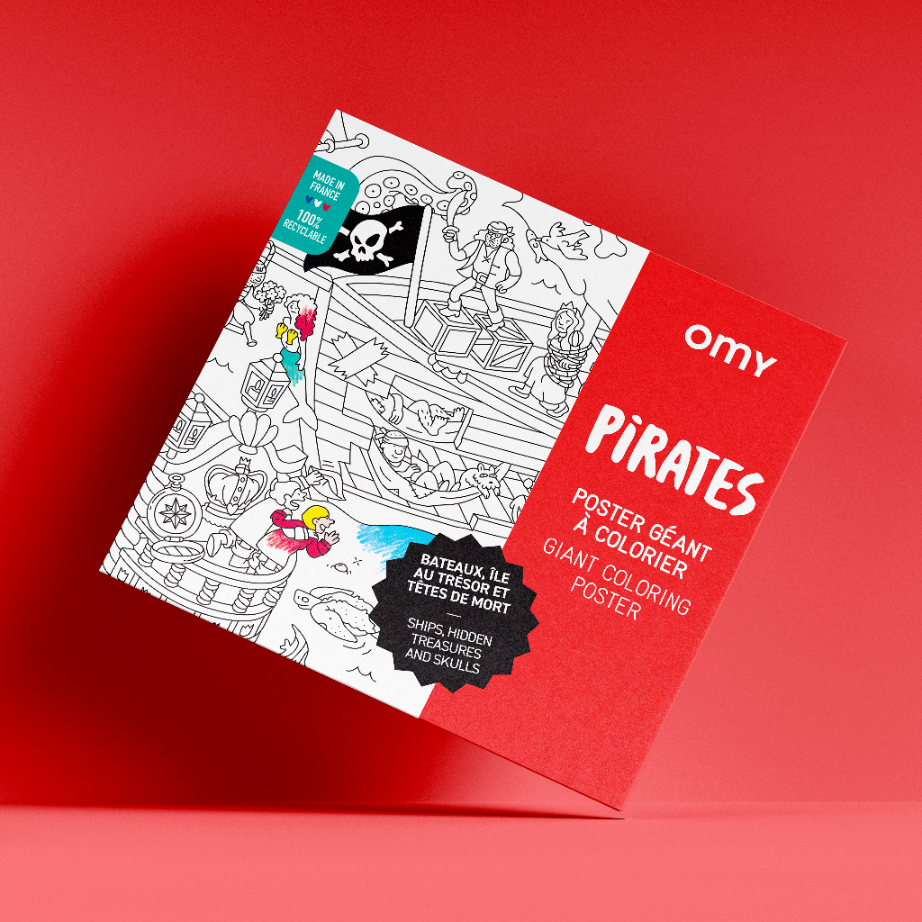 Omy | Giant Coloring Poster - Pirates