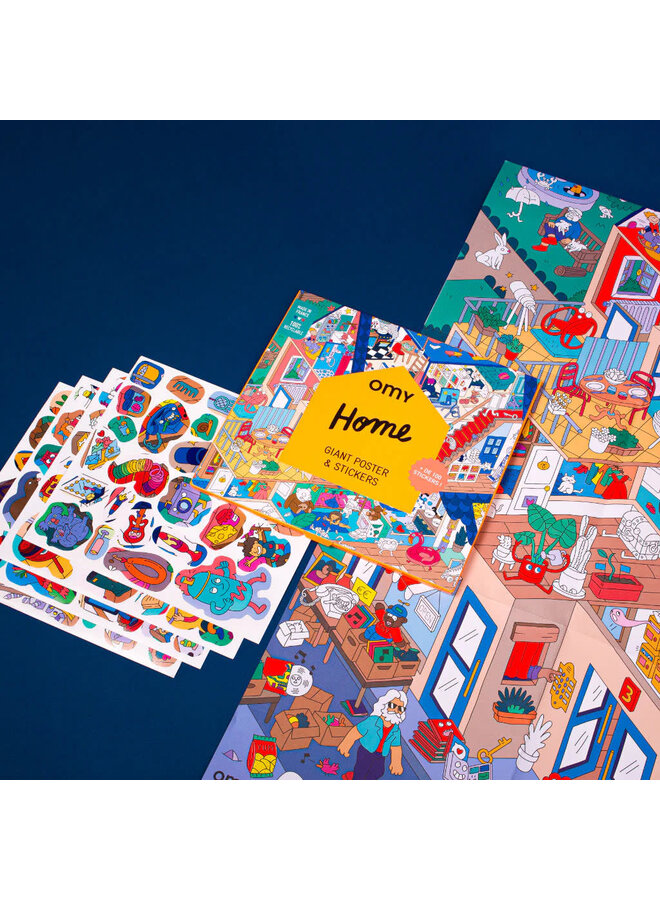 Giant Sticker Poster - Home