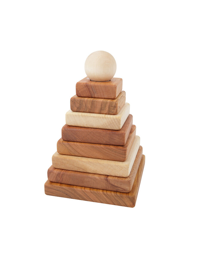 Wooden Natural Pyramid (Square)