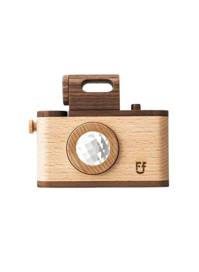 Vintage-Style Wooden Toy Camera