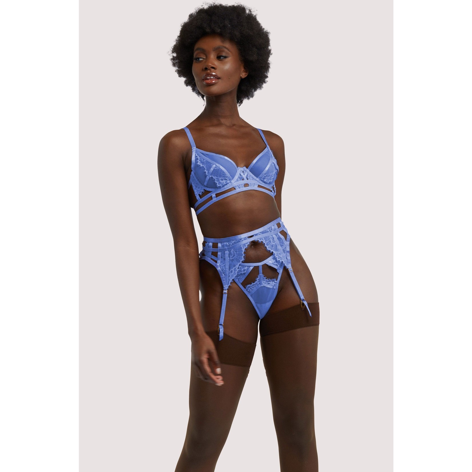 Wolf & Whistle Claire Caged Lace Suspender