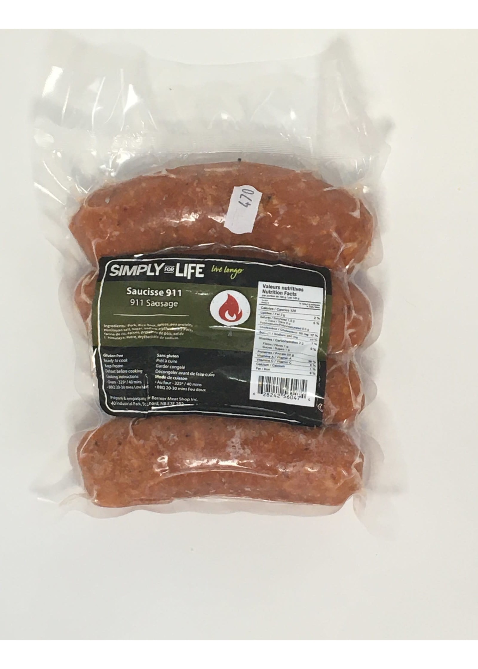 Simply For Life SFL - Sausages, 911