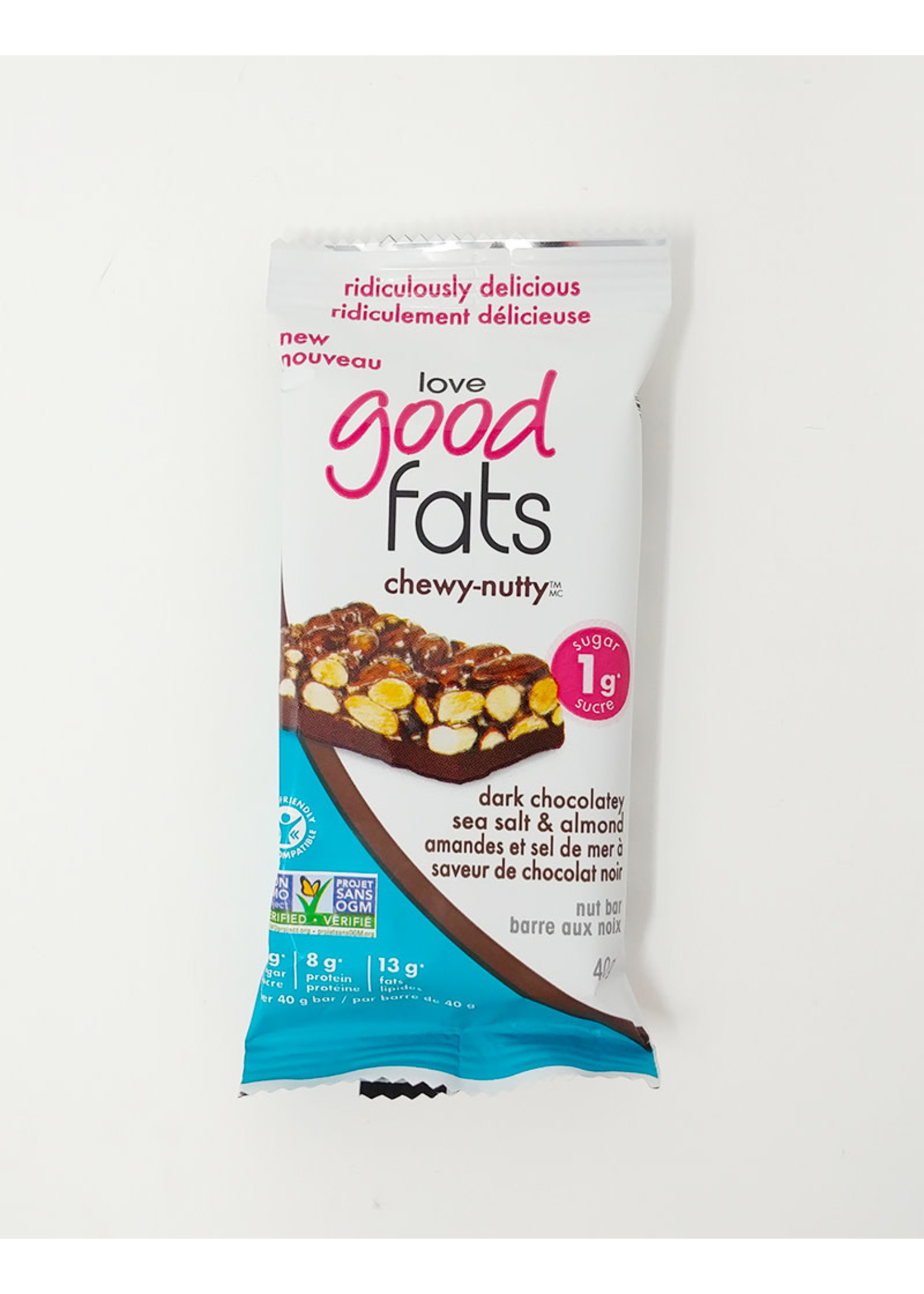 Love Good Fats Love Good Fats - Chewy-Nutty, Dark Chocolatey Sea Salt (40g)