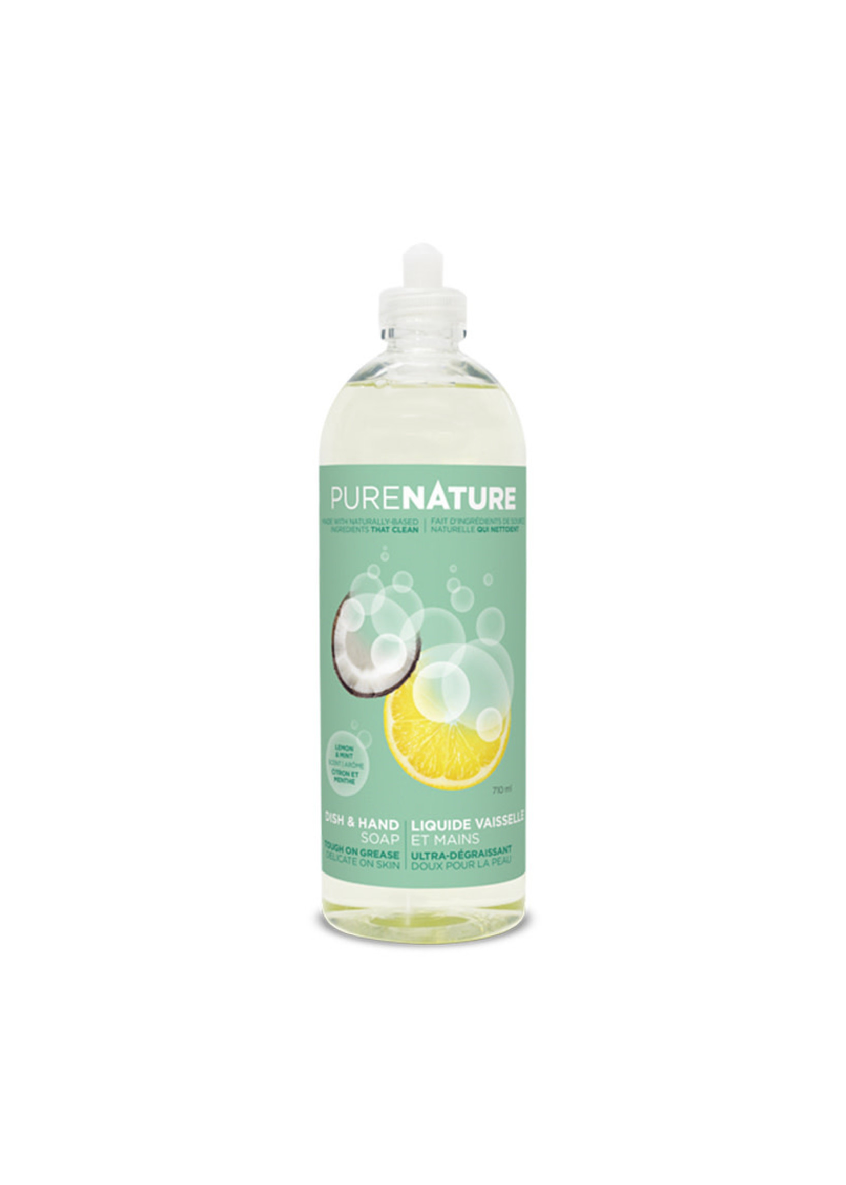 Purenature Purenature - Dish & Hand Liquid, Lemon & Mint (710ml)