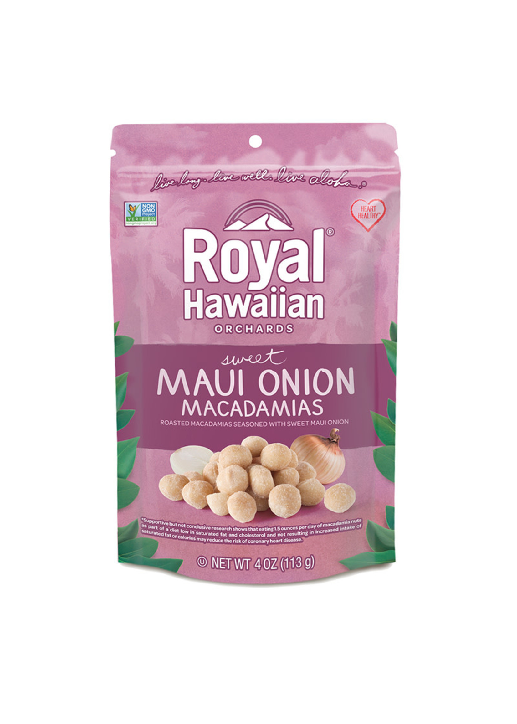 Royal Hawaiian Orchards Royal Hawaiian Orchards - Macadamia Nuts, Sweet Maui Onion (113g)
