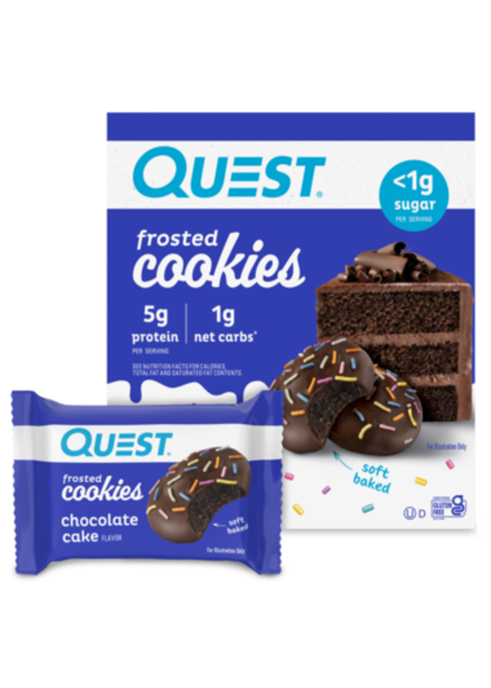 Quest Nutrition Quest - Protein Cookie, Frosted Chocolate Cake