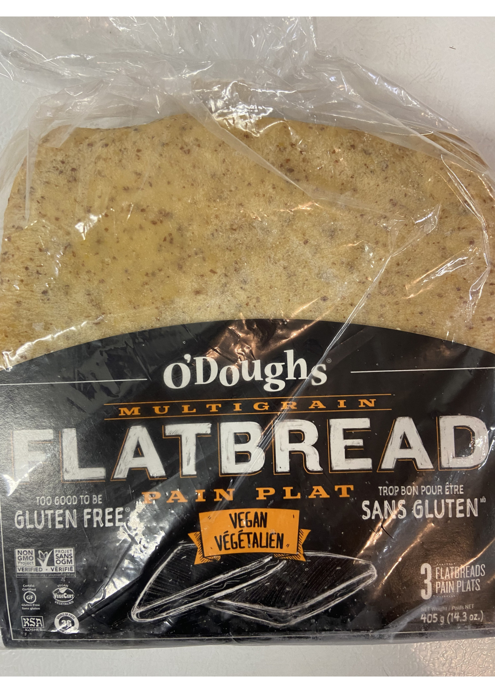 O'Doughs O'Doughs - Flat Bread, Multigrain (405g)