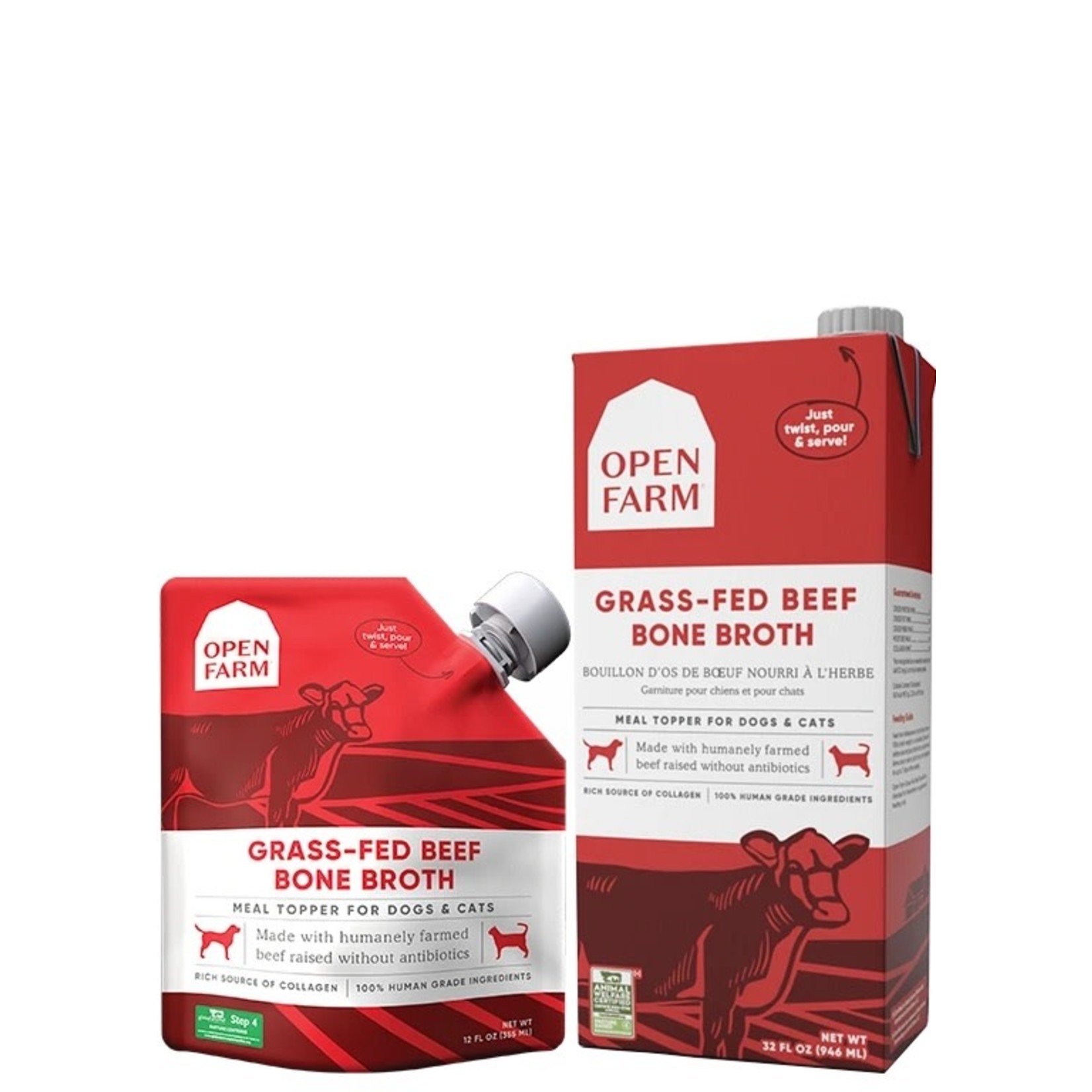 Open Farm Open Farm Bone Broth Grass-Fed Beef 12oz