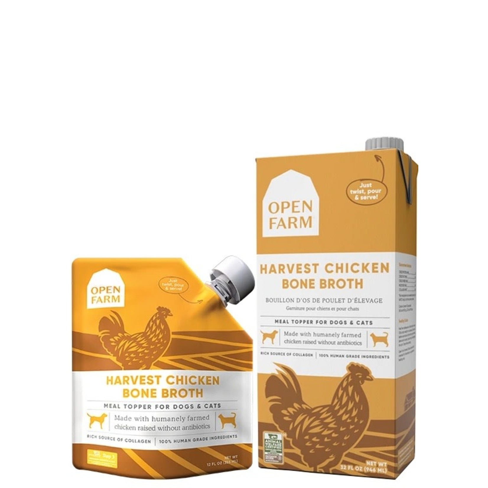 Open Farm Open Farm Bone Broth Harvest Chicken 12oz