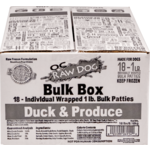 OC Raw OC Raw Frozen Patties Duck & Produce Bulk 18lb