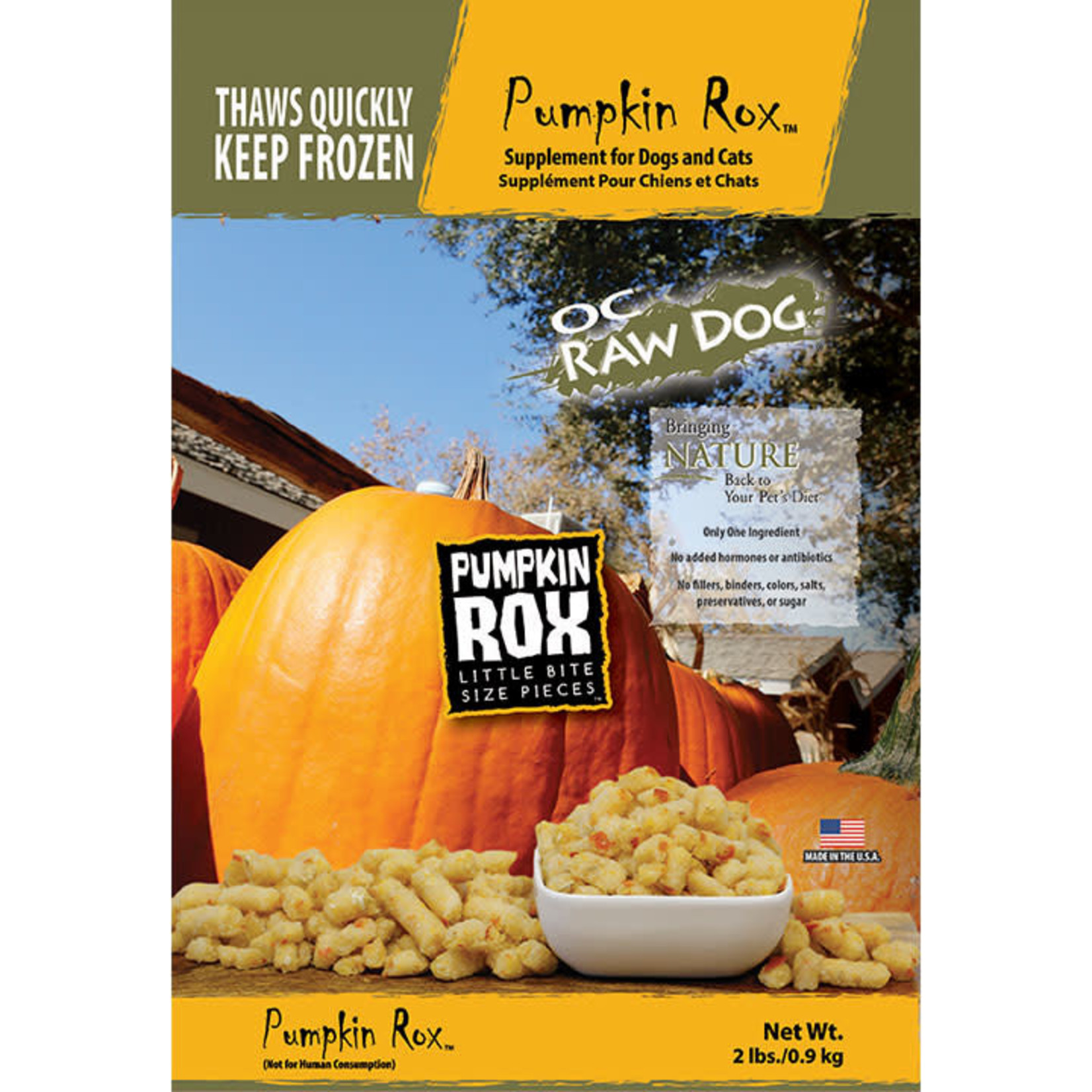 OC Raw OC Raw Frozen Rox Pumpkin 2lb