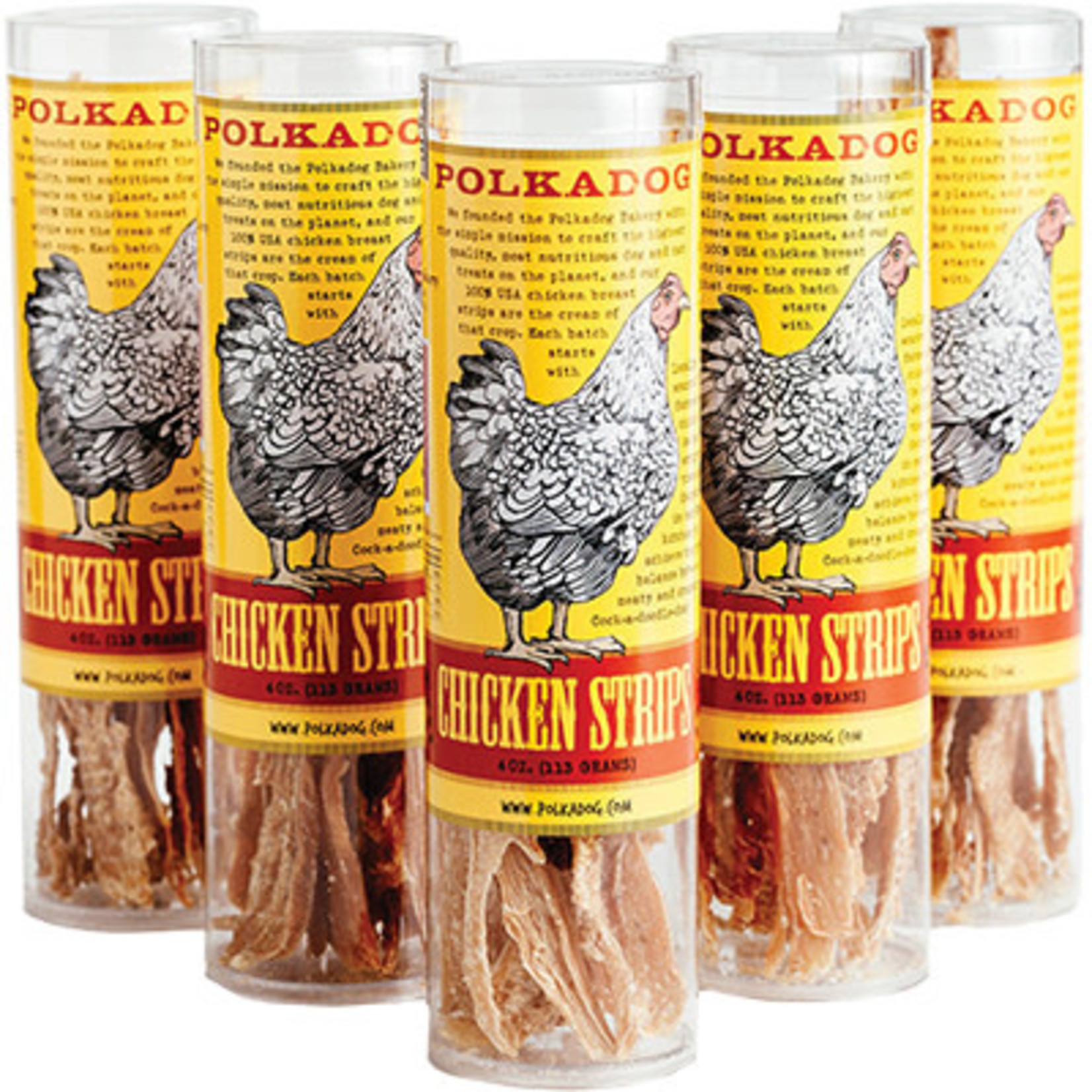 Polka Dog Bakery Polka Dog Chicken Strips Tube 4oz