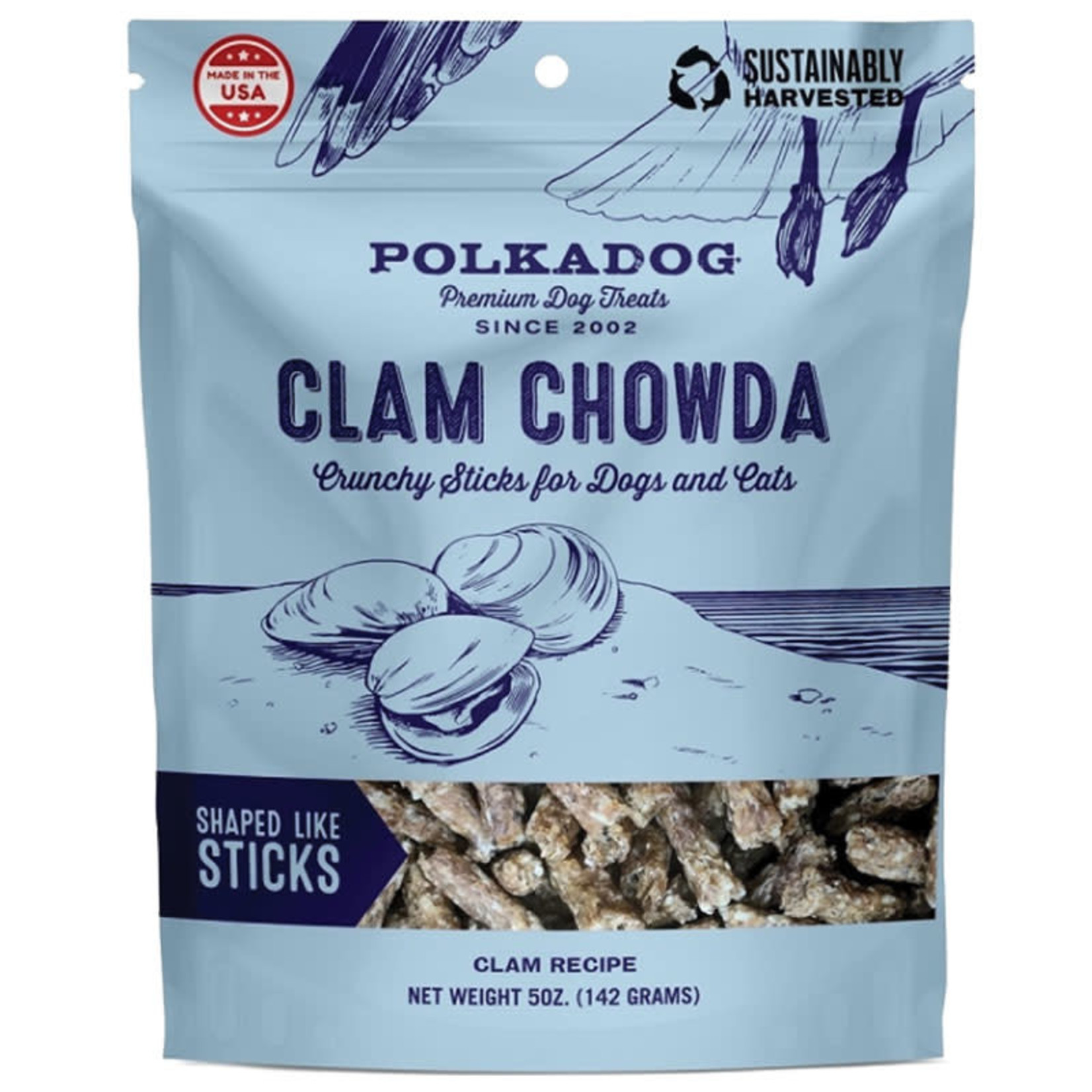 Polka Dog Bakery Polka Dog Sticks Clam Chowda 5oz