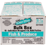 OC Raw OC Raw Frozen Patties Fish & Produce Bulk 18lb