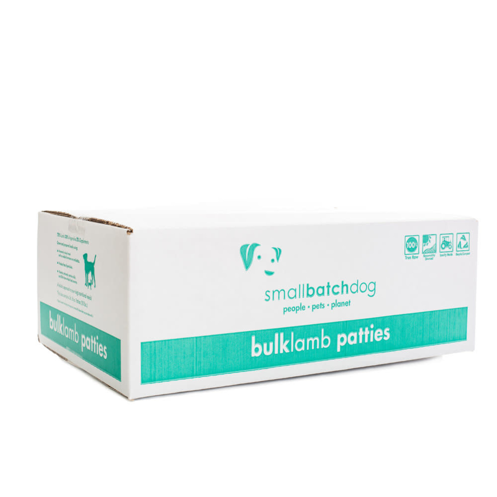 Smallbatch Smallbatch Dog Frozen Patties Lamb Bulk 18lb