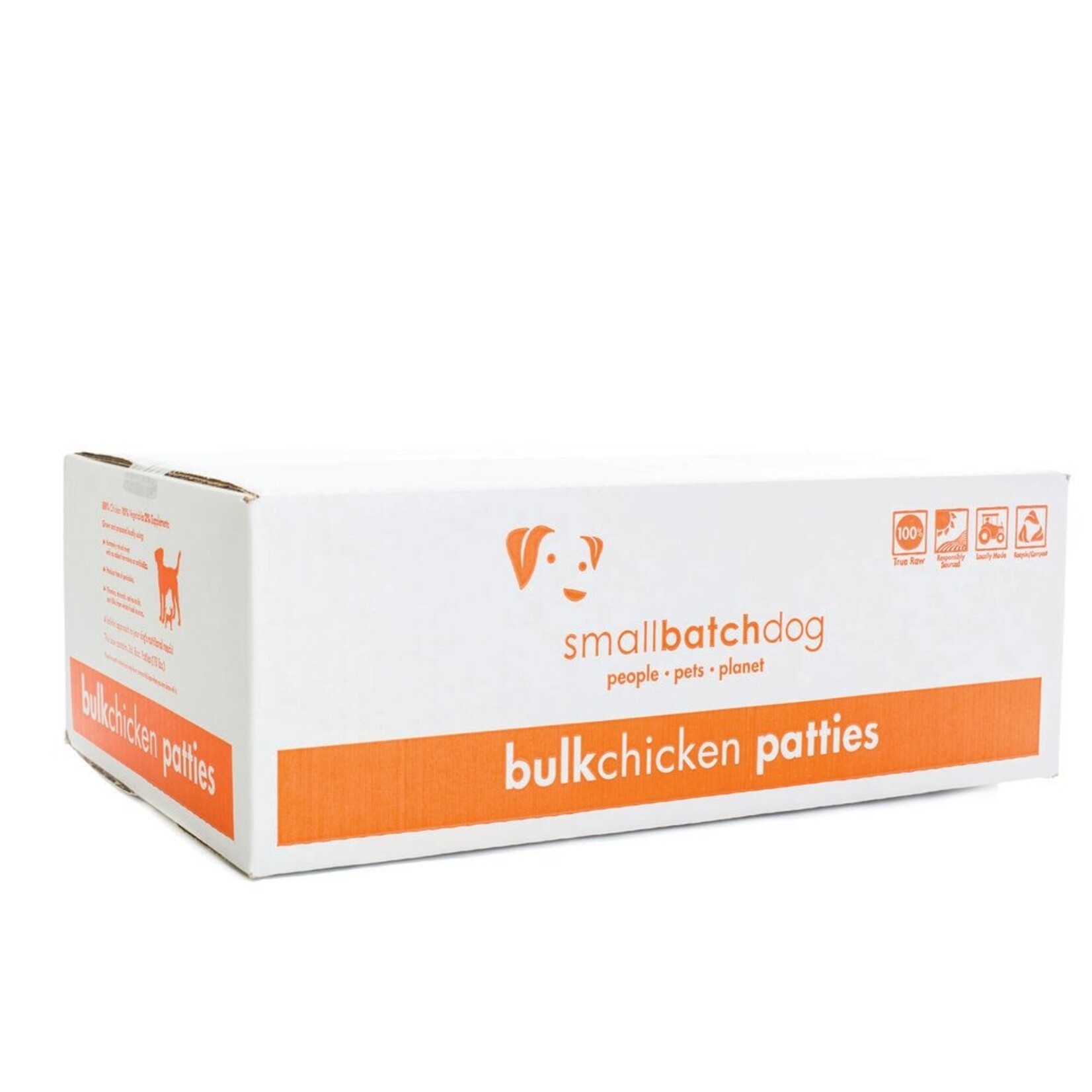 Smallbatch Smallbatch Dog Frozen Patties Chicken Bulk 18lb