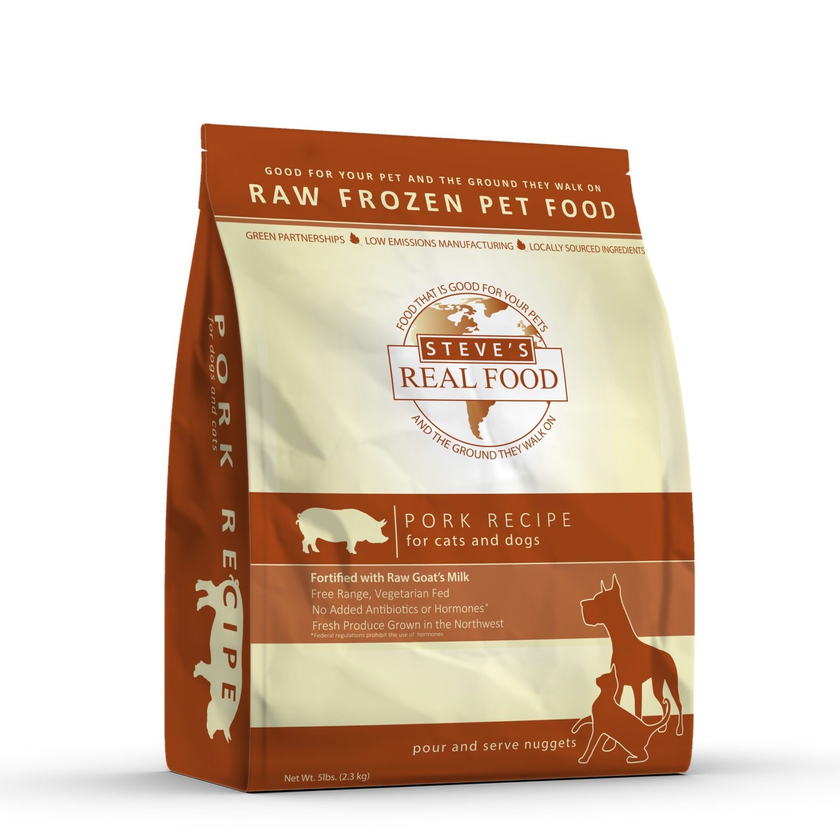 Steve’s Real Food Steve’s Real Food Raw Nuggets Pork 5lb