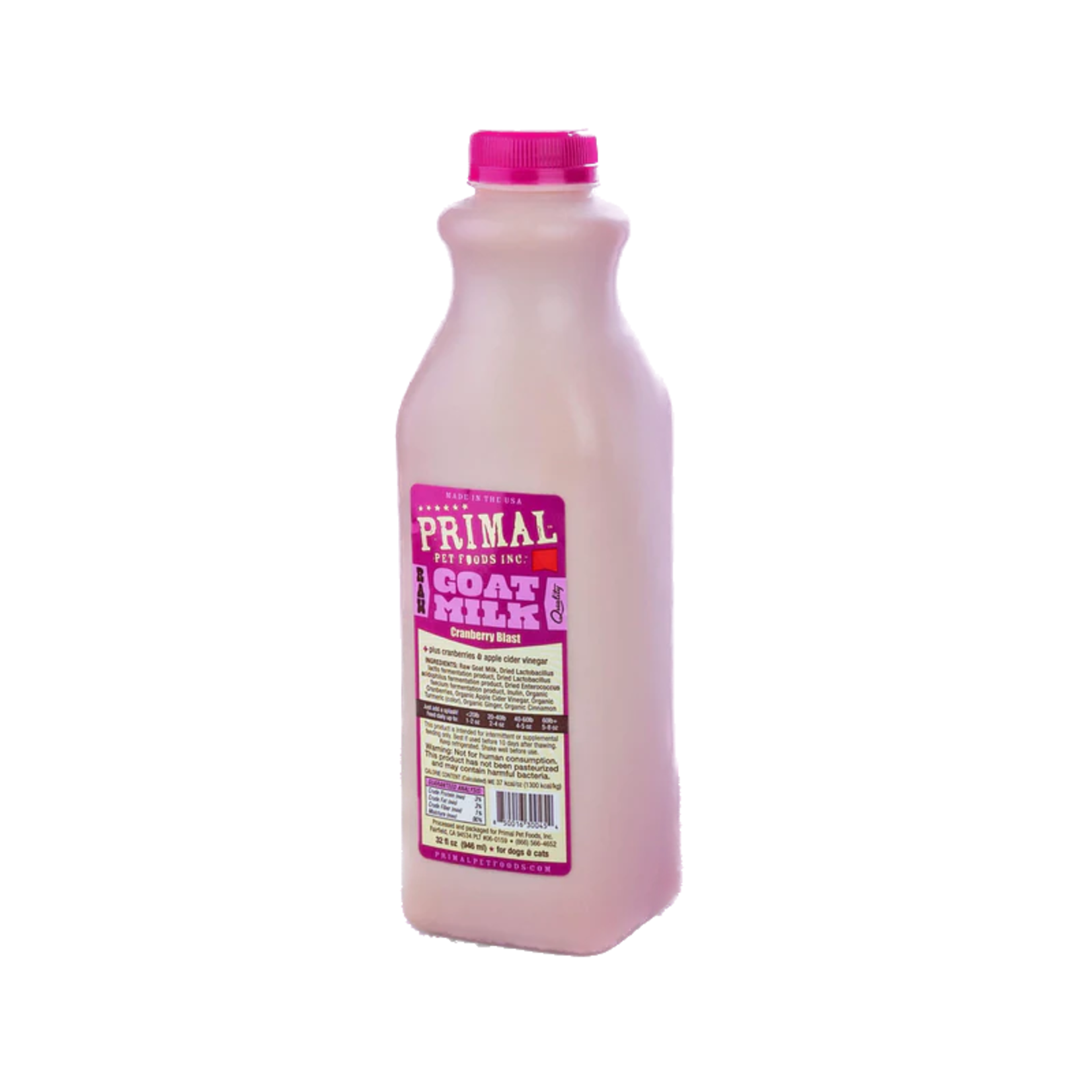 Primal Primal Raw Frozen Goat Milk Cranberry Blast 32oz
