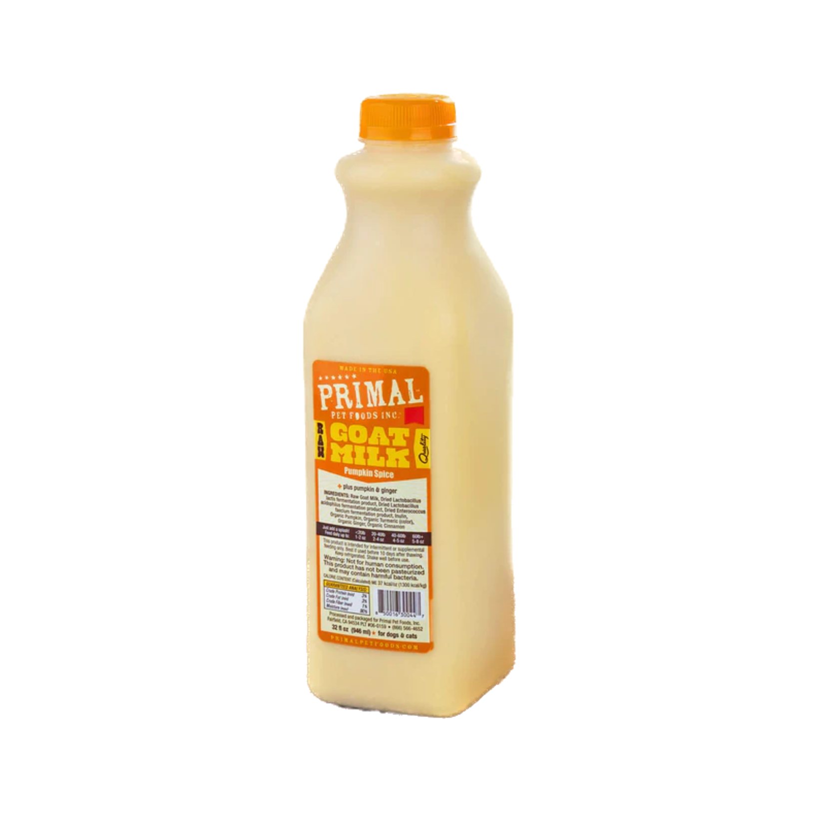 Primal Primal Raw Frozen Goat Milk Pumpkin Spice 32oz