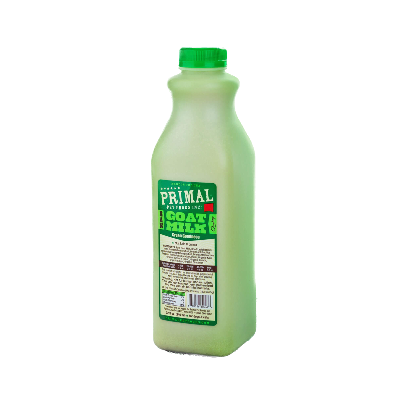 Primal Primal Raw Frozen Goat Milk Green Goodness 32oz