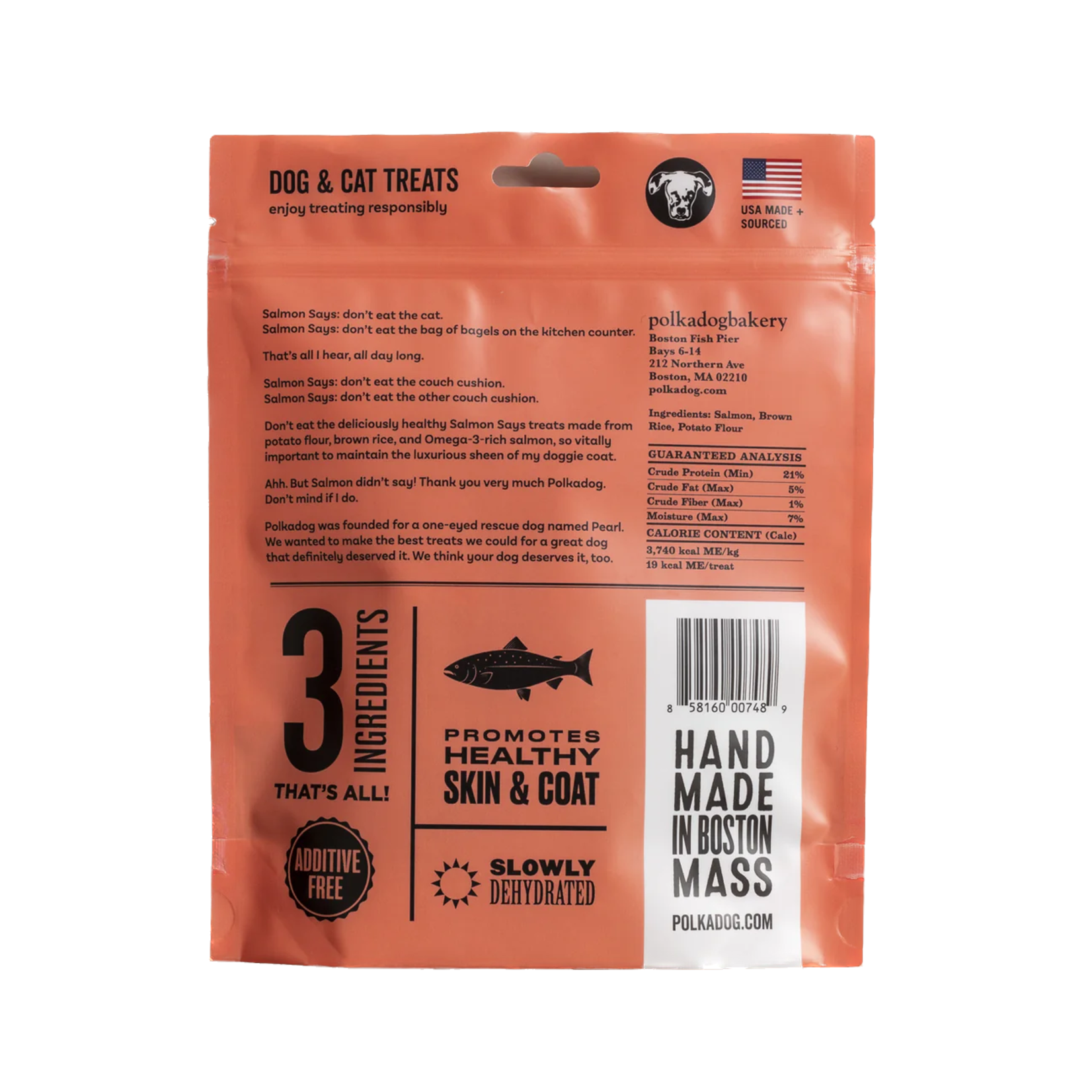 Polka Dog Bakery Polka Dog Bones Salmon Says 7oz