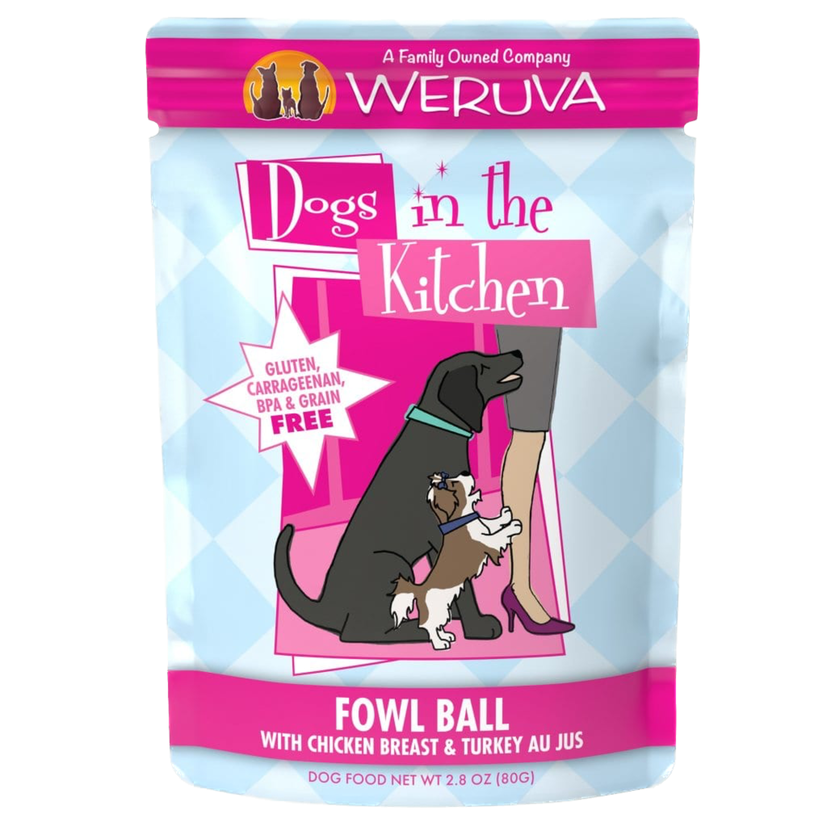 Weruva Dogs in the Kitchen Pouch Fowl Ball 2.8oz