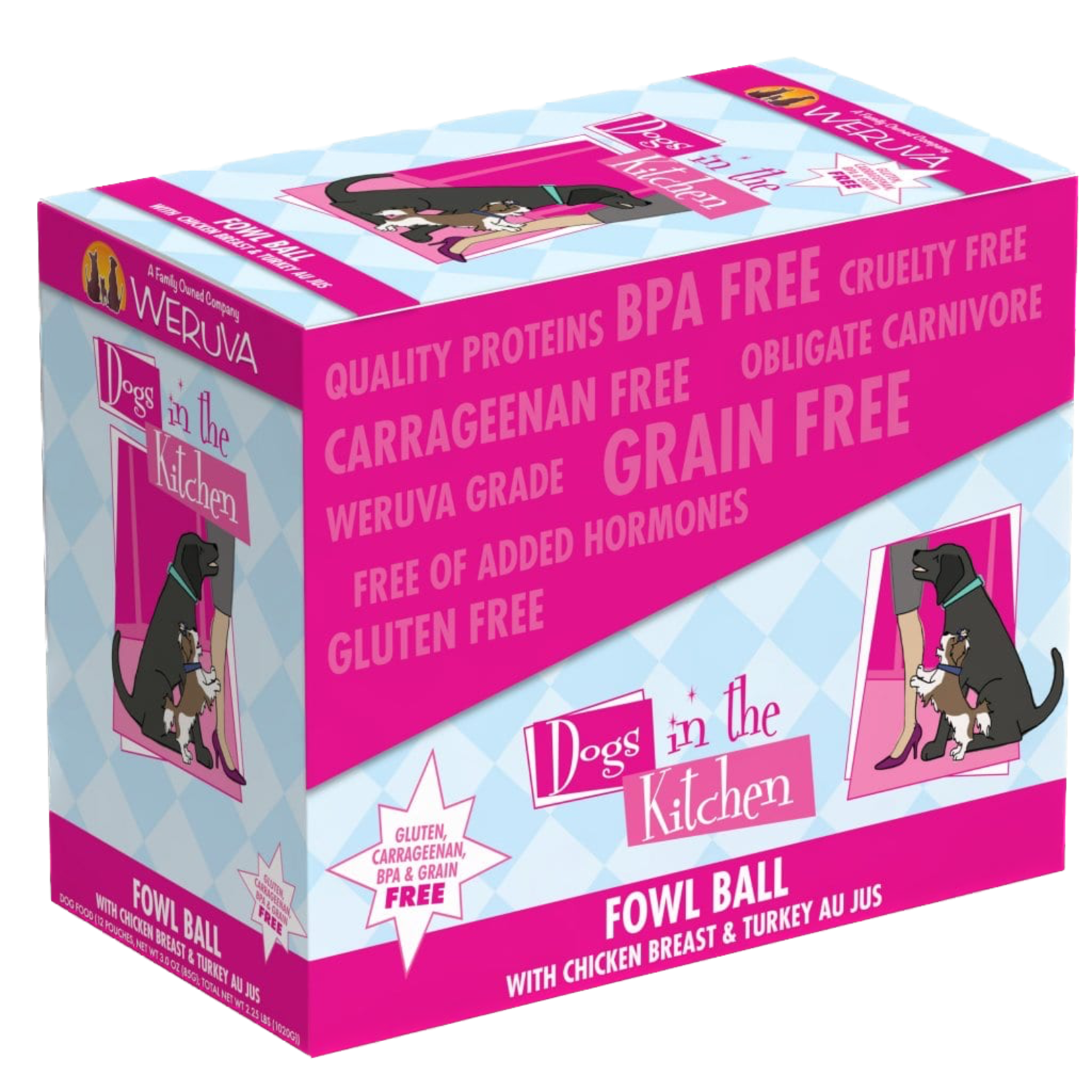 Weruva Dogs in the Kitchen Pouch Fowl Ball 2.8oz
