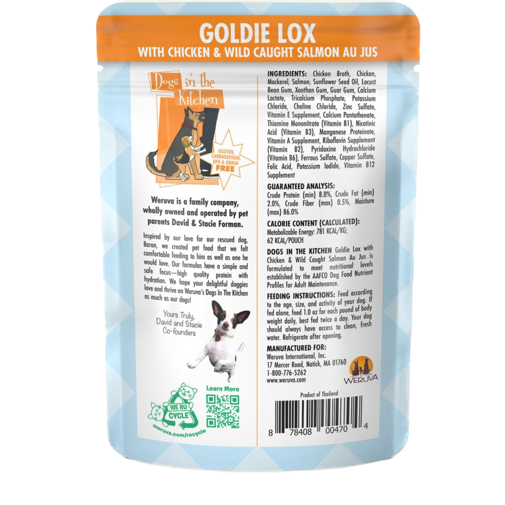 Weruva Dogs In The Kitchen Pouch Goldie Lox 2.8oz