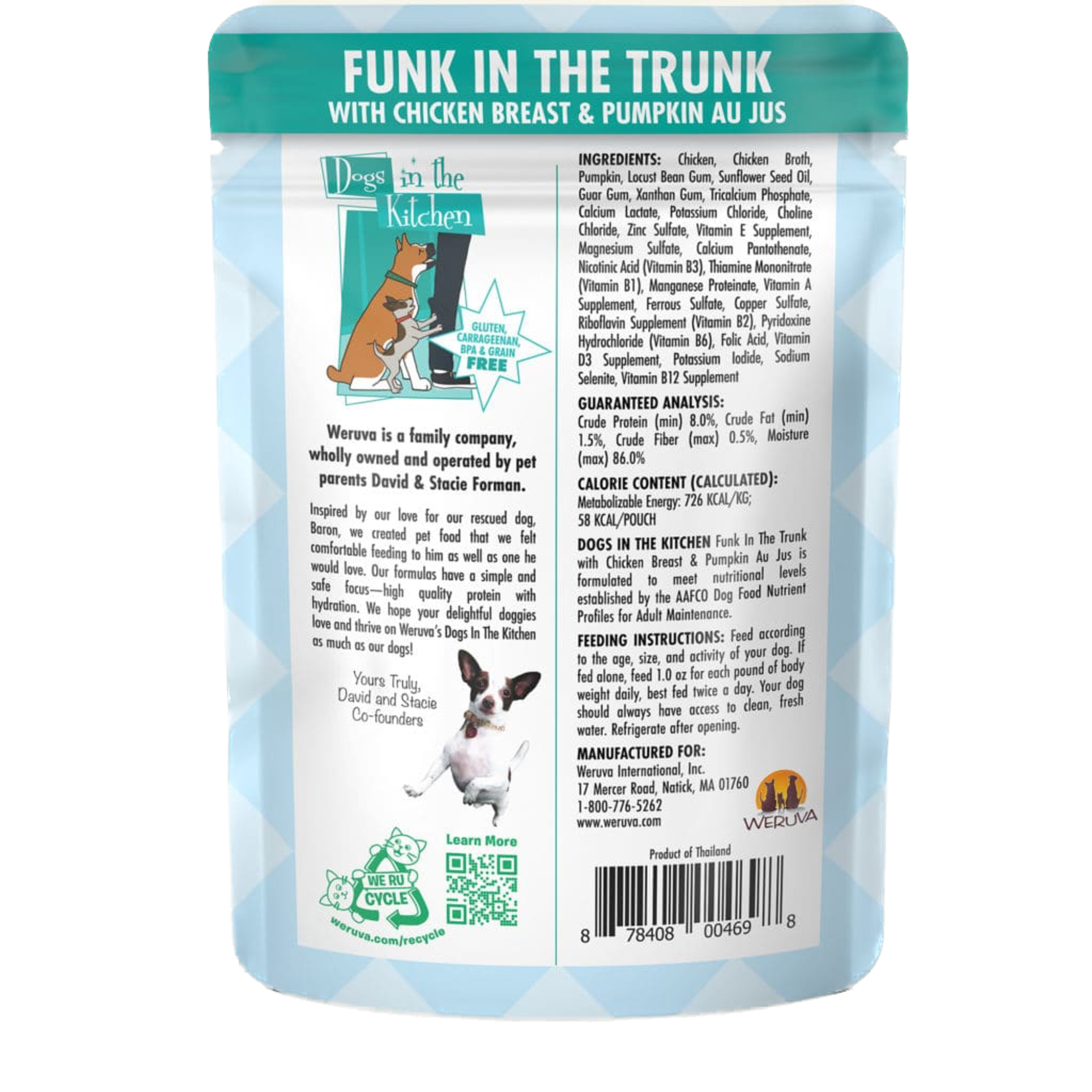 Weruva Dogs In The Kitchen Pouch Funk In The Trunk 2.8oz