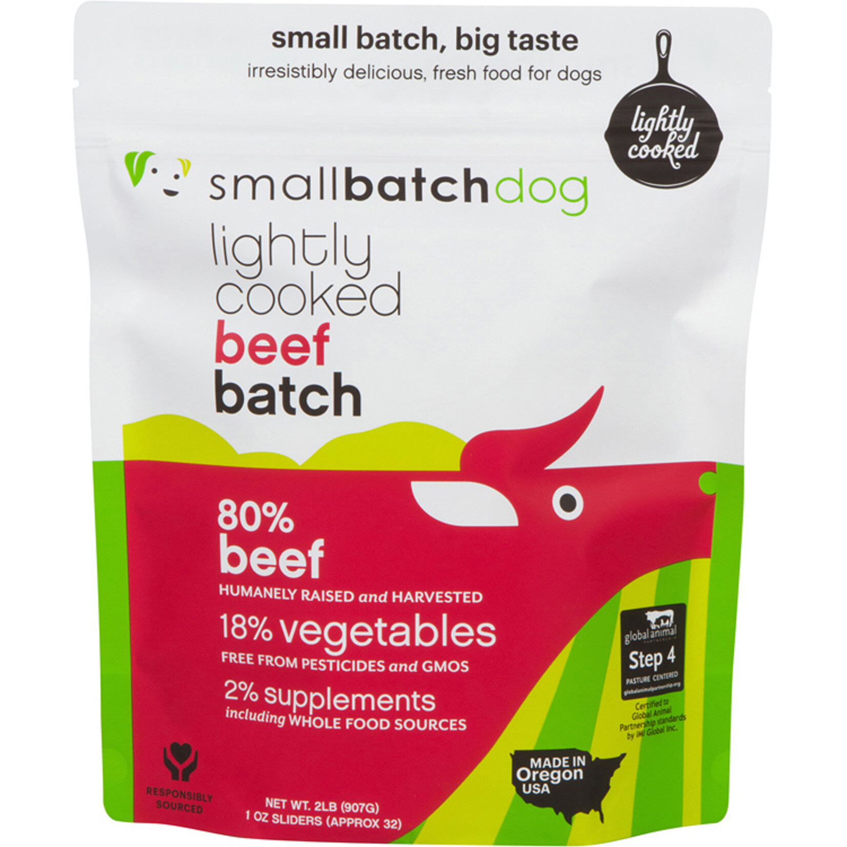 Smallbatch Smallbatch Dog Lightly Cooked Beef 2lb