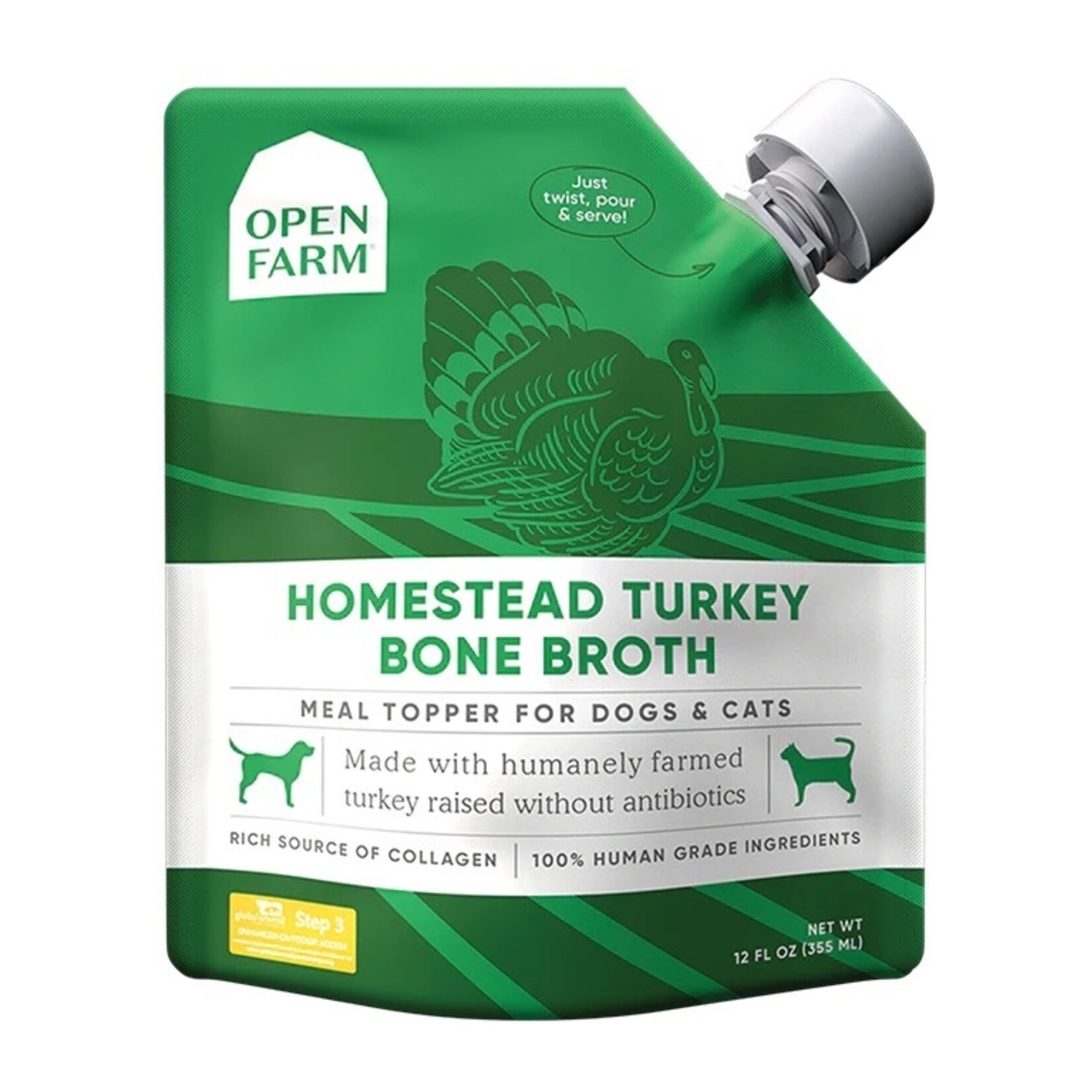 Open Farm Open Farm Bone Broth Homestead Turkey 12oz