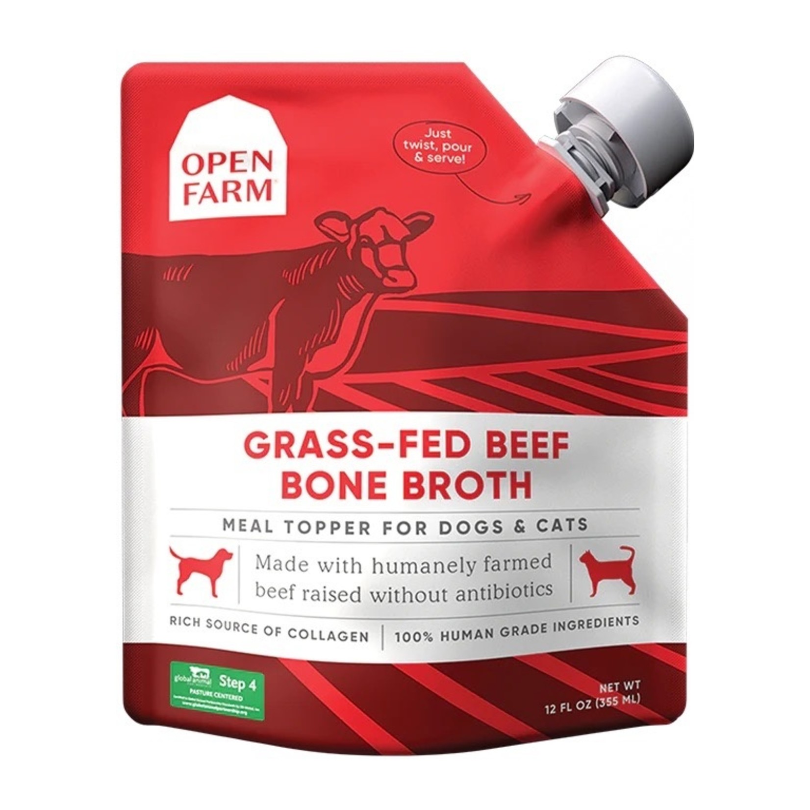 Open Farm Open Farm Bone Broth Grass-Fed Beef 12oz