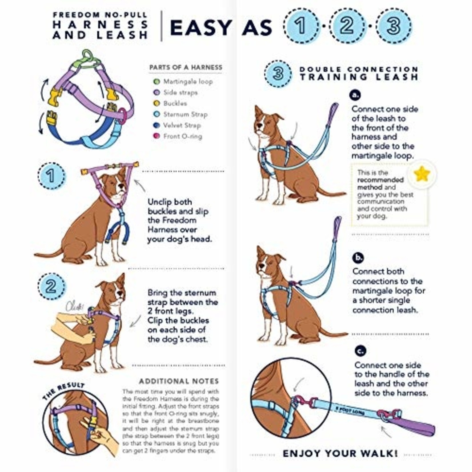 2 Hounds Designs Freedom No-Pull Harness Royal
