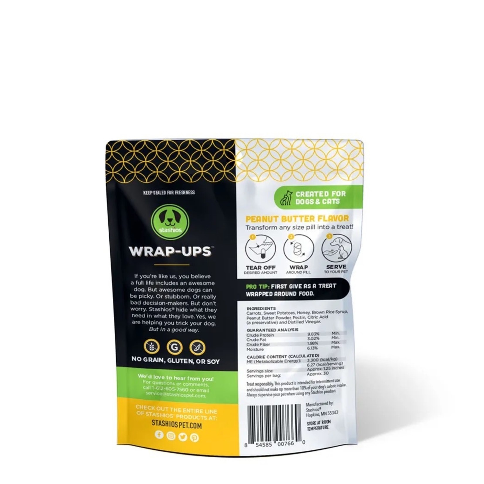 Stashios Wrap-Ups Peanut Butter 2oz
