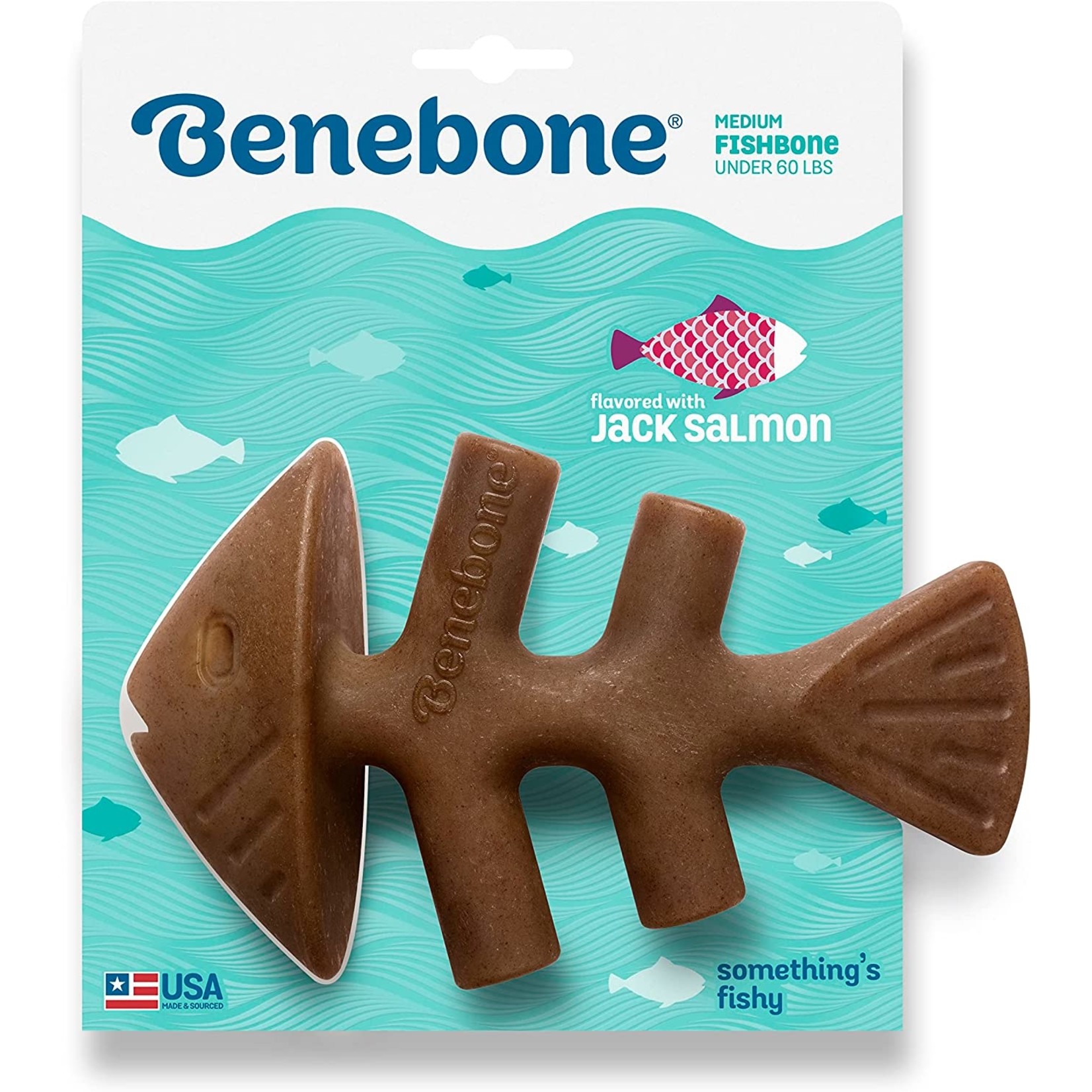 Benebone Benebone Fishbone Jack Salmon
