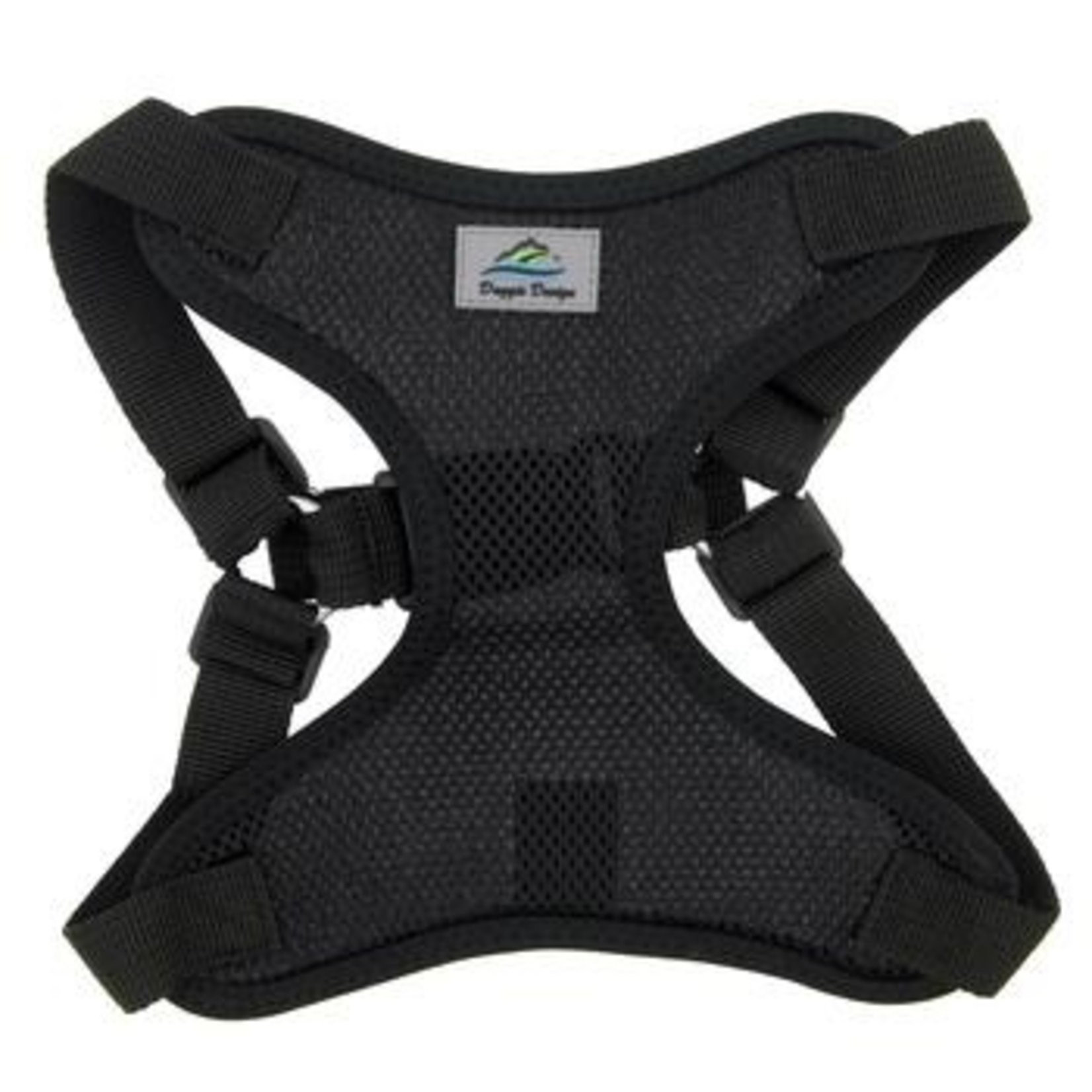 Doggie Design Wrap & Snap Harness Black