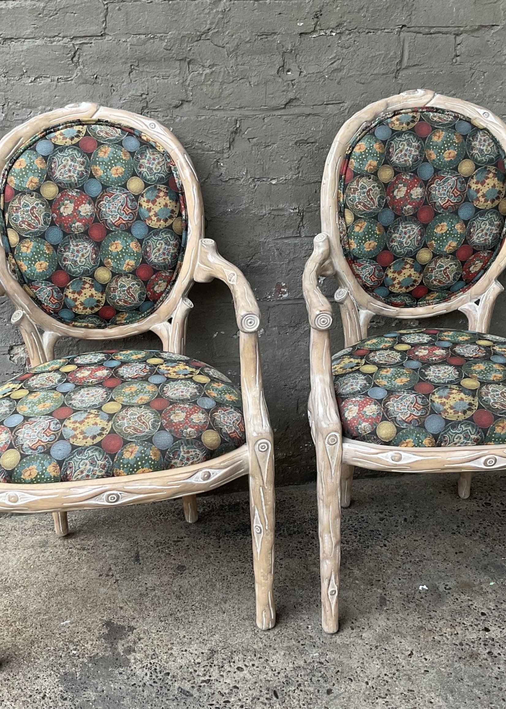 GOODWOOD Pair of Upholstered Armchairs
