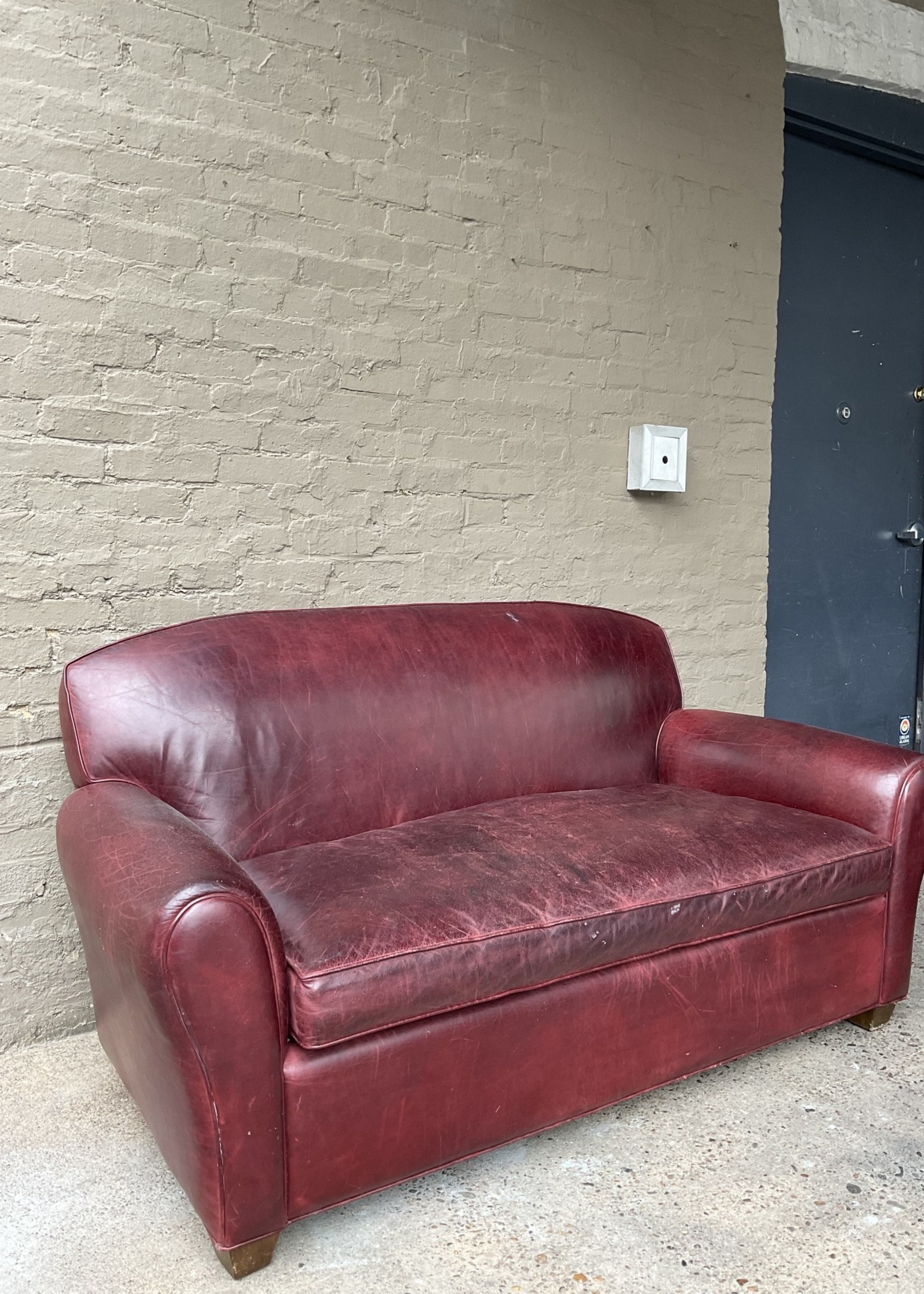 GOODWOOD Leather Loveseat, Roots of Canada