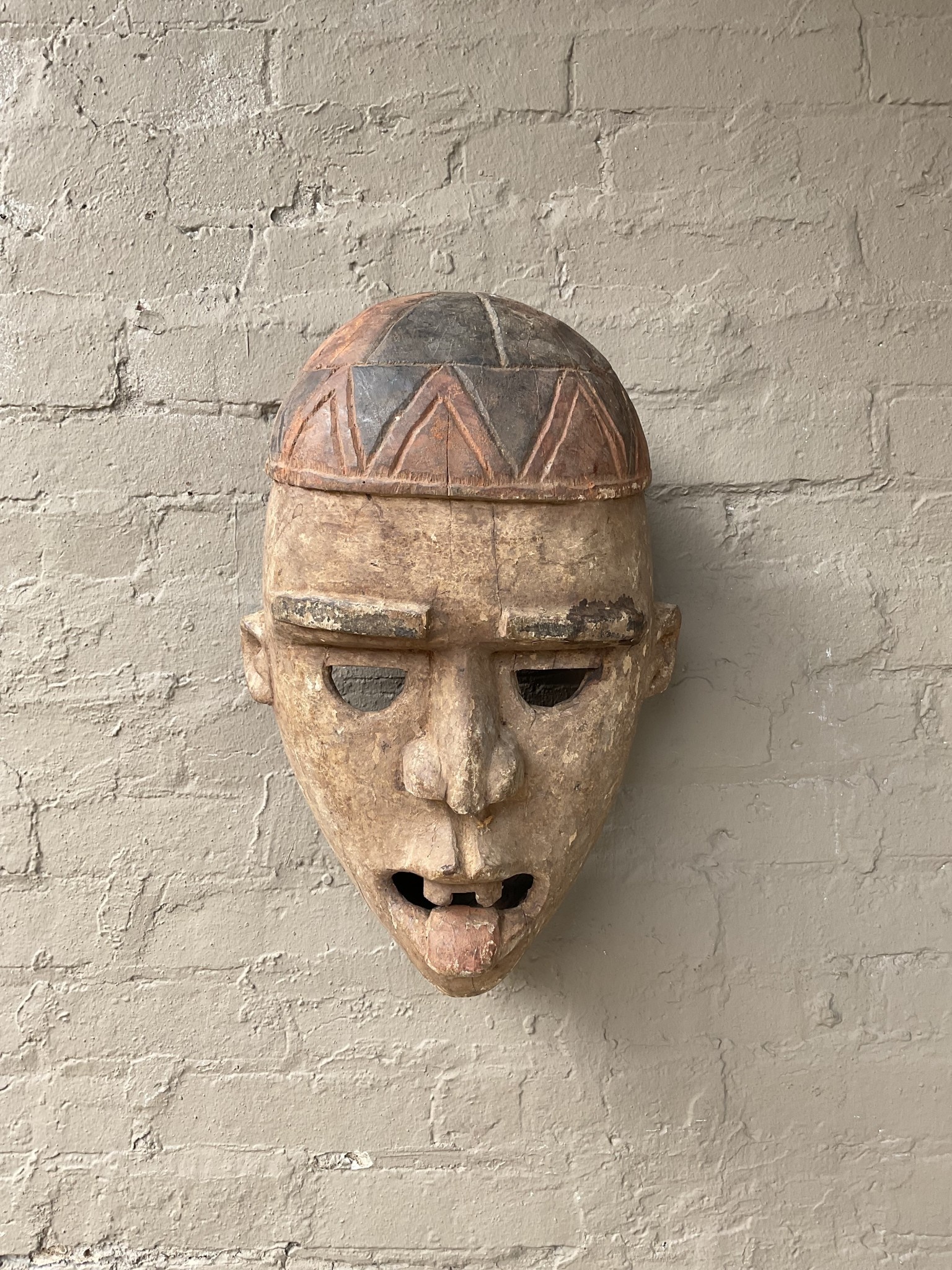 African Mask, Tongue Sticking Out