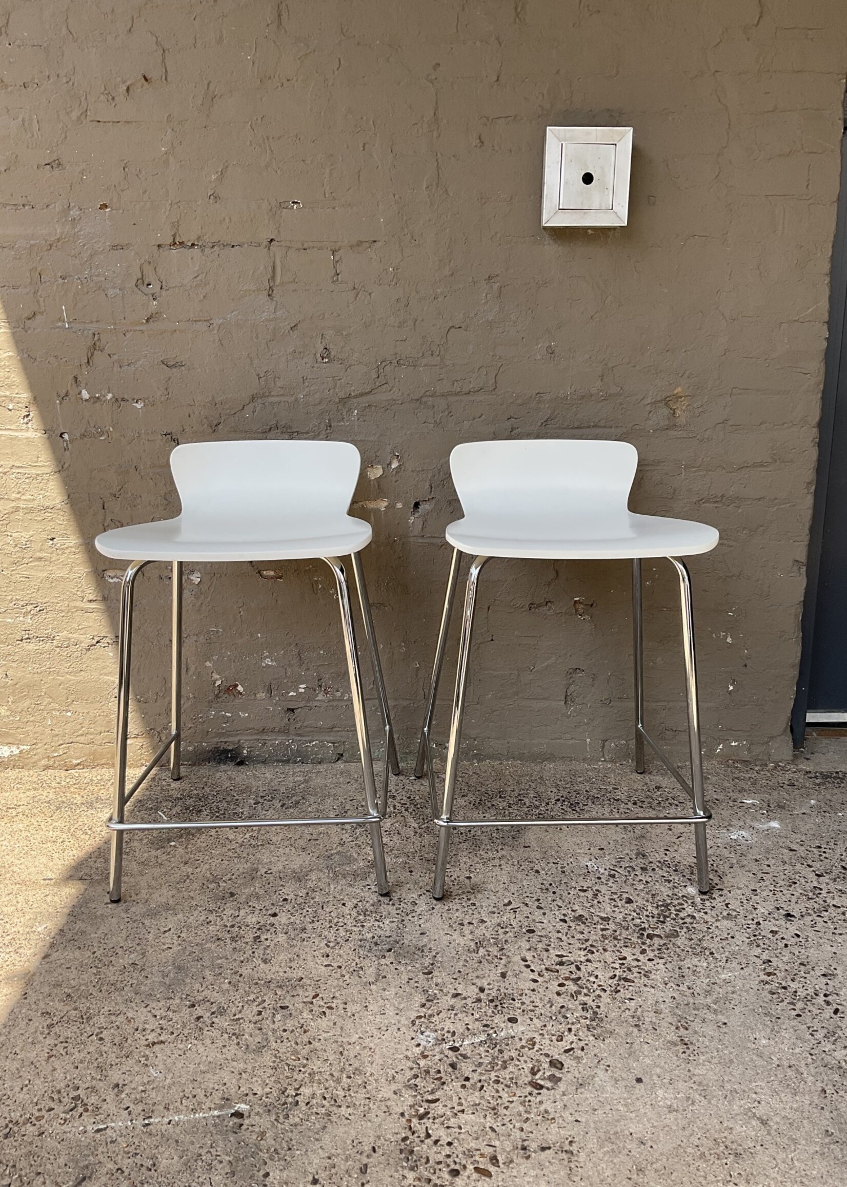 GOODWOOD Pair of Crate & Barrel Bar Stools