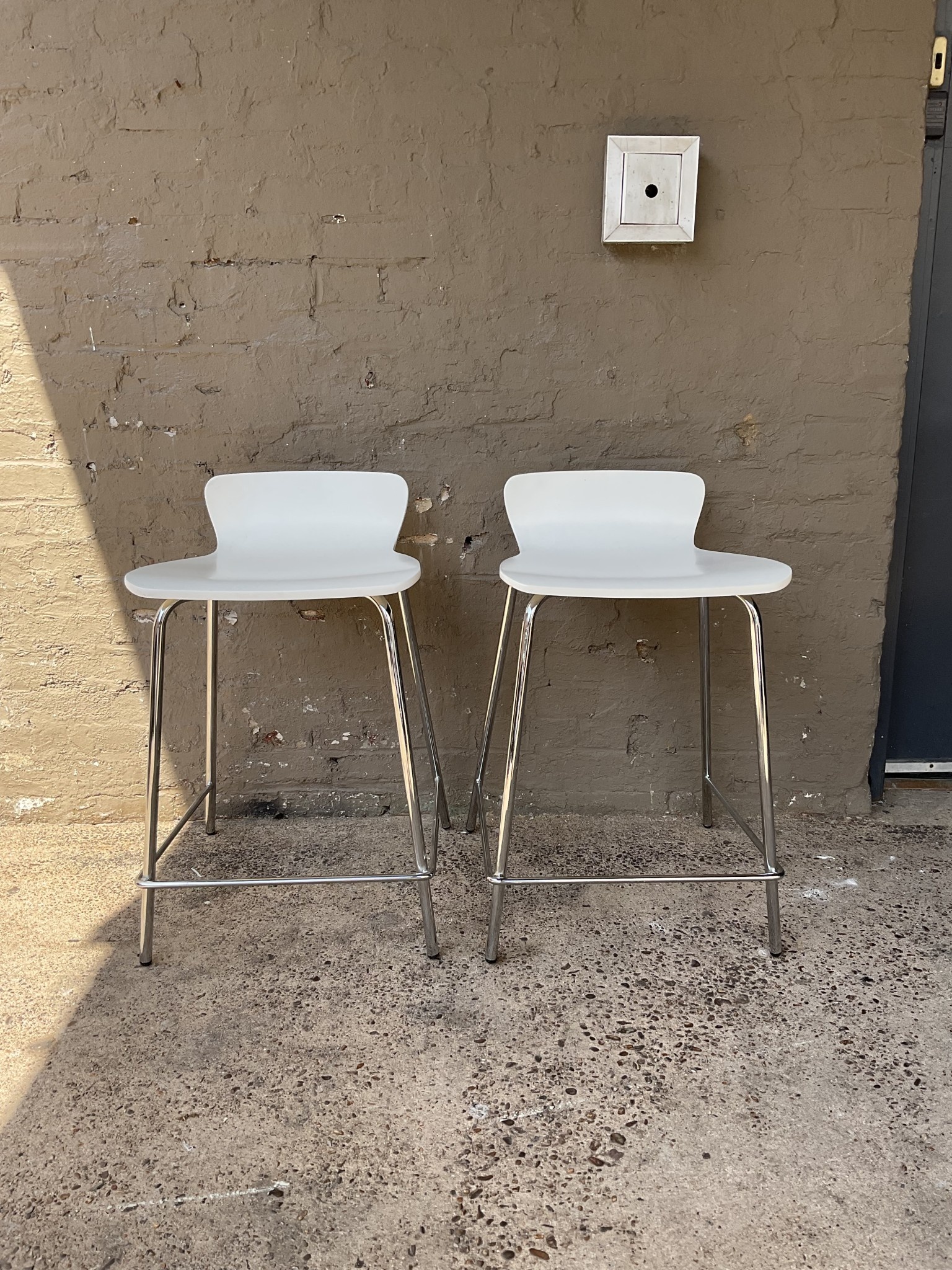 Pair of Crate Barrel Bar Stools