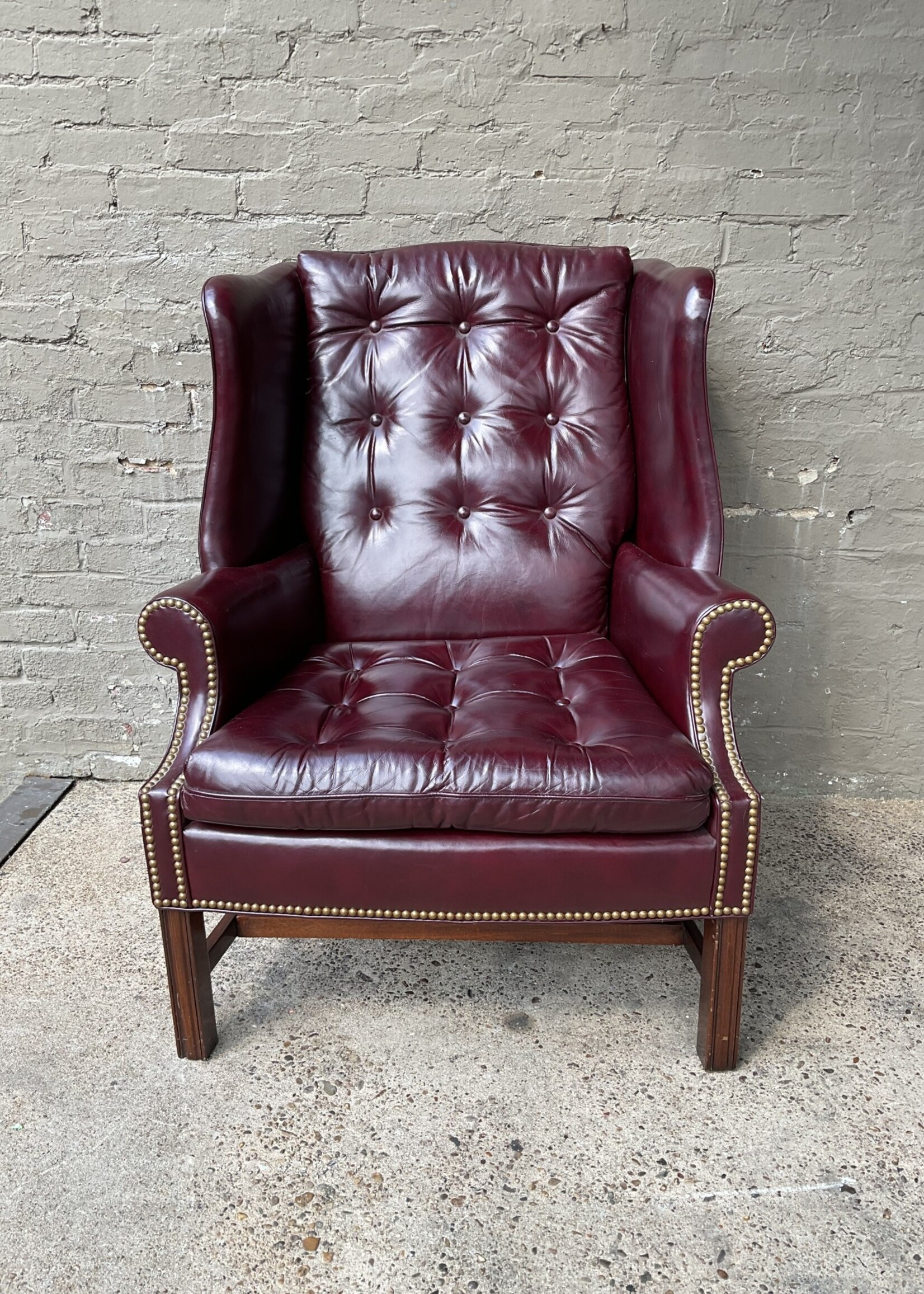 GOODWOOD Vintage Leather Wingback Chair