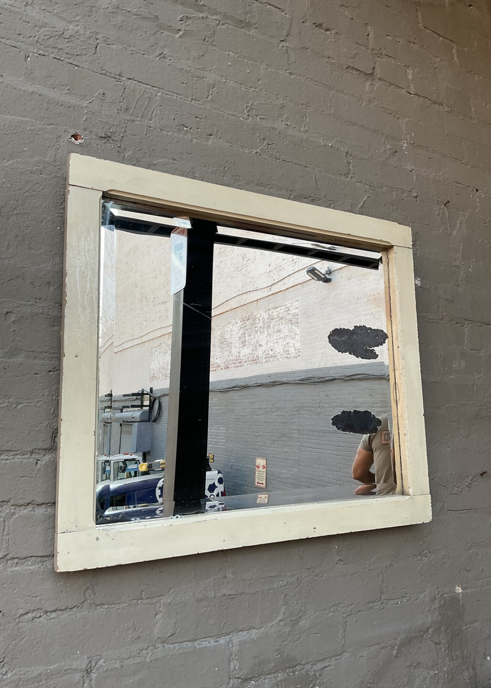 GOODWOOD Vintage Beveled Mirror with Patina