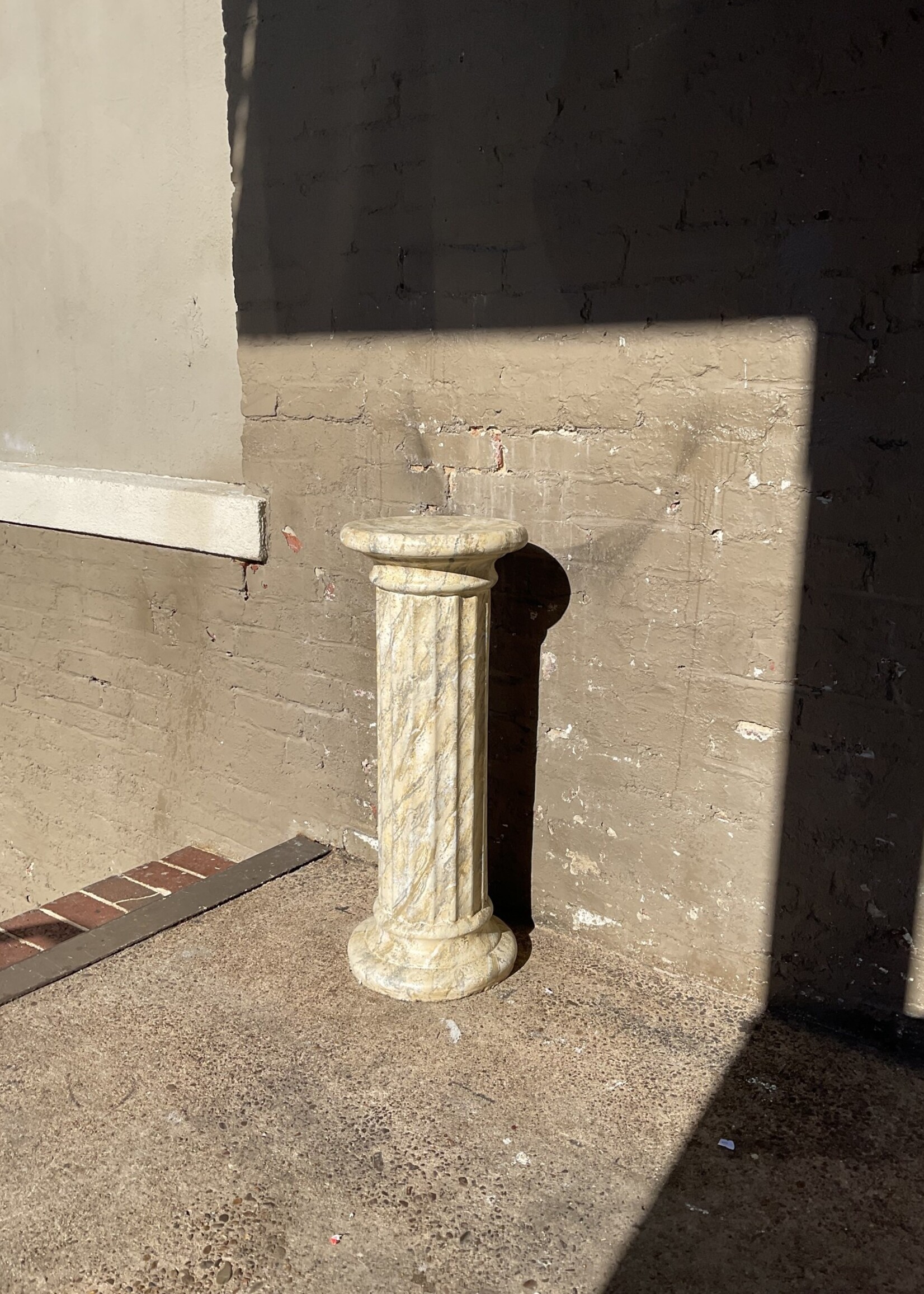 GOODWOOD Faux Marble Plaster Pedestal