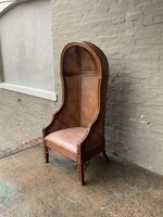 GOODWOOD Vintage Cane & Leather Chair