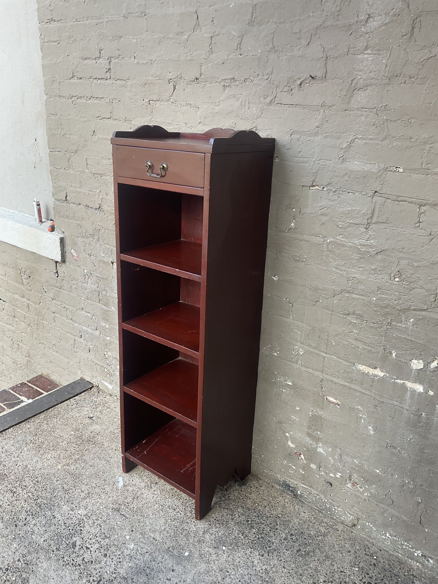 Vintage Mahogany Bookshelf with Drawer GoodWood