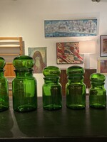 GOODWOOD Set of 6 Green Apothecary Bottles