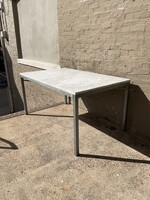 GOODWOOD Faux Marble Industrial Dining Table